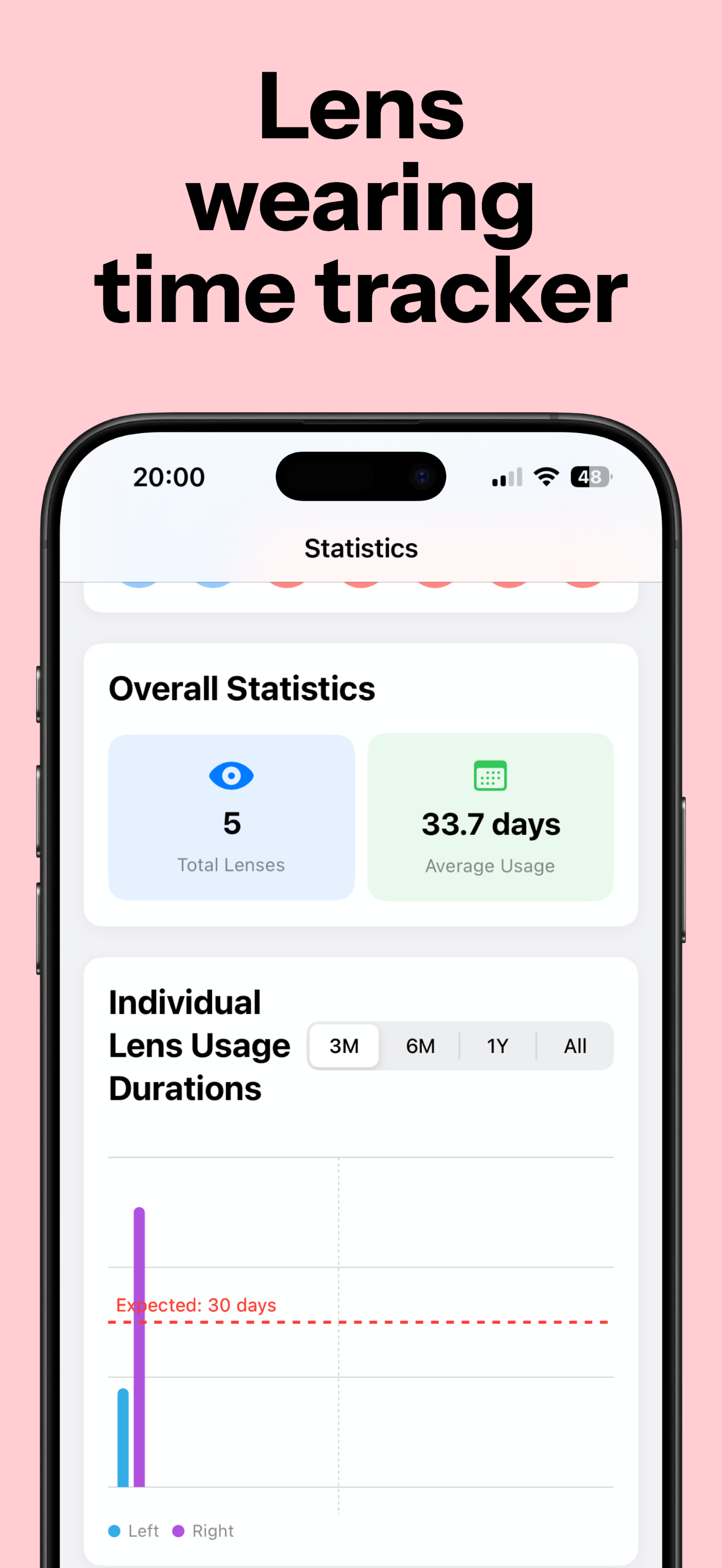 Lens Tracker settings